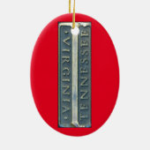 Bristol Street Marker Keramisch Ornament (Achterkant)