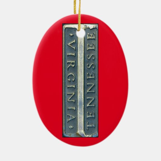 Bristol Street Marker Keramisch Ornament (Achterkant)