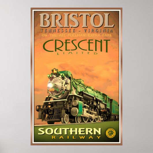 BRISTOL Tennessee Virginia Crescent Beperkte Poste Poster (Voorkant)