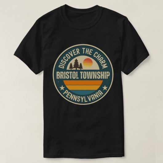 Bristol Township, Pennsylvania T-shirt (Design voorkant)