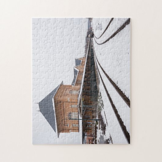 Bristol Train Station in Snow Legpuzzel (Verticaal)