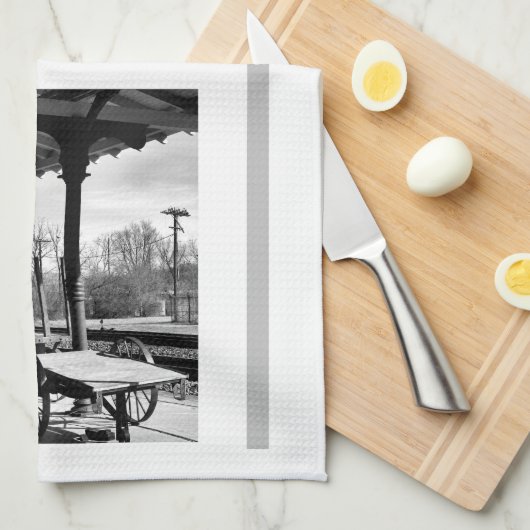 Bristol Treinstation Goederenwagen Theedoek (Quarter Fold)