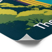 Bristol UK Clifton Suspension Bridge Retro aangepa Poster (Hoek)