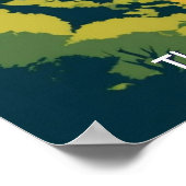 Bristol UK Clifton Suspension Bridge Retro Reizen Poster (Hoek)