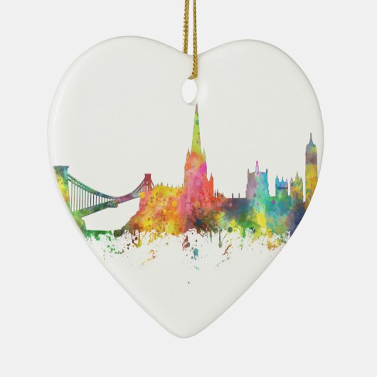 BRISTOL, UK SKYLINE KERAMISCH ORNAMENT (Rechts)