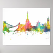 BRISTOL, UK SKYLINE POSTER (Voorkant)