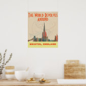 BRISTOL, UK SKYLINE POSTER (Keuken)