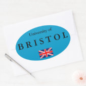 Bristol University European Oval Sticker (Envelop)