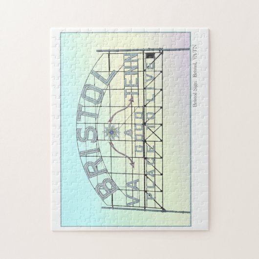 Bristol VA TN Slogan Sign Legpuzzel (Verticaal)