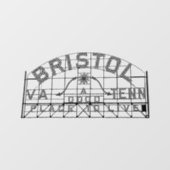 Bristol VA TN slogan teken venster cling Raamsticker (Vel)