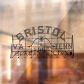Bristol VA TN slogan teken venster cling Raamsticker (Vel 2)