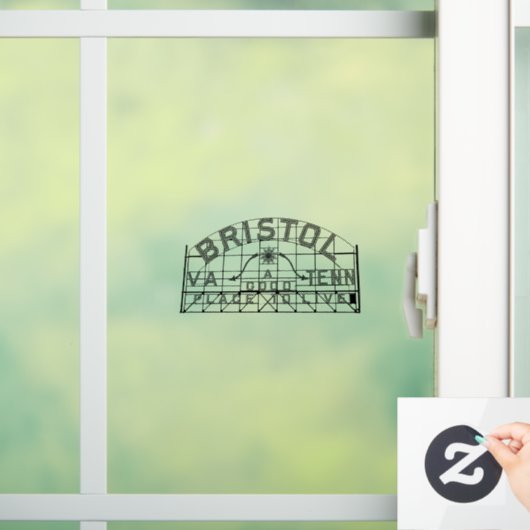 Bristol VA TN slogan teken venster cling Raamsticker (Huis)