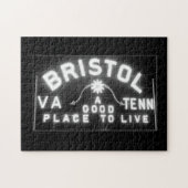 Bristol VA TN Teken 's nachts Legpuzzel (Horizontaal)
