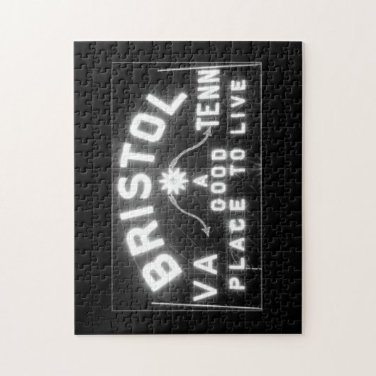 Bristol VA TN Teken 's nachts Legpuzzel (Verticaal)