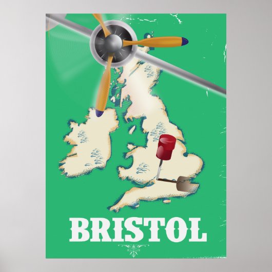 Bristol Vintage Travel poster (Voorkant)