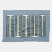 Bristol Virginia Tennessee Marker blauw Theedoek (Horizontaal)