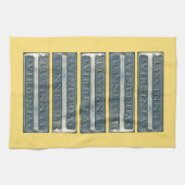 Bristol Virginia Tennessee Marker geel Theedoek (Horizontaal)