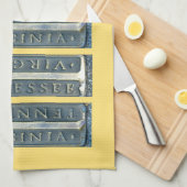 Bristol Virginia Tennessee Marker Theedoek (Quarter Fold)