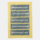 Bristol Virginia Tennessee Marker Theedoek (Verticaal)