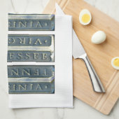 Bristol Virginia Tennessee Marker white Theedoek (Quarter Fold)