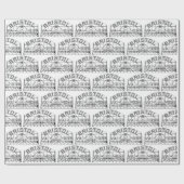 Bristol Virginia Tennessee Slogan Sign Cadeaupapier (Vlak)