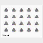 Brit - Britse Korthaar kat Halloween Ronde Sticker (Vel)