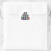 Brit - Britse Korthaar kat Halloween Ronde Sticker (Tas)