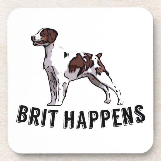 Brit Happens - Brittany Bier Onderzetter (Voorkant)