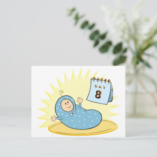 Brit Milah Briefkaart (Staand voorkant)