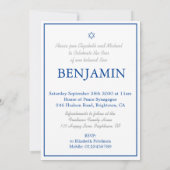 Brit Milah Photo Baby Boy Hebrew Jwish Kaart (Achterkant)