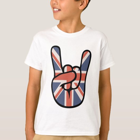 Brit Rock Hand T-shirt (Voorkant)
