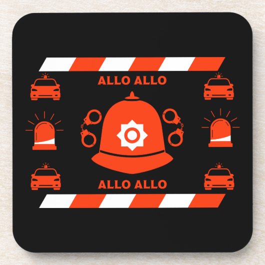 Brit van de politie en Accessoires Bier Onderzetter (Voorkant)