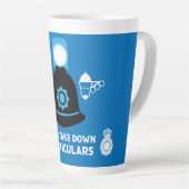 Brit van de politie en Accessoires Latte Mok (Rechterhoek)