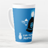 Brit van de politie en Accessoires Latte Mok (Linkerhoek)