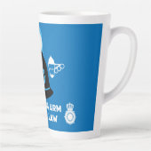 Brit van de politie en Accessoires Latte Mok (Rechts)
