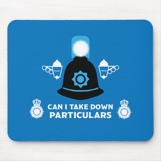 Brit van de politie en Accessoires Muismat (Voorkant)
