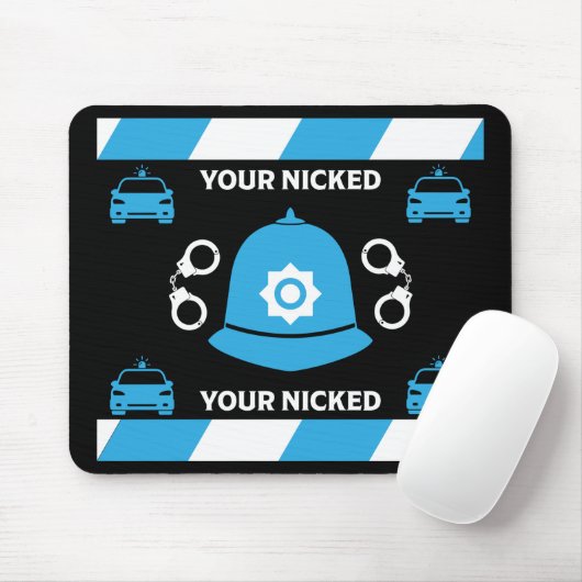 Brit van de politie en Accessoires Muismat (Met muis)