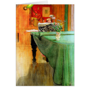 Brita aan de piano door Carl Larsson, Vintage Kuns