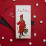 Brita als Iduna Carl Larsson Vintage Art Christmas Feestdagenkaart<br><div class="desc">Brita als Iduna (Iðunn) van de Zweedse schilder Carl Larsson. Het was de titelpagina voor de kersteditie van "Idun", 1901. In de Noorse mythologie is Iðunn een godin die geassocieerd wordt met appels en jeugd. Iðunn wordt geattesteerd in de Poetische Edda, samengesteld in de 13e eeuw uit eerdere traditionele bronnen,...</div>