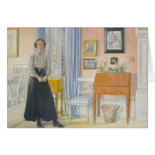 Brita Beside a Writing Desk