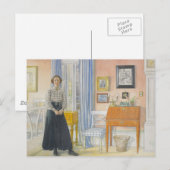 Brita Beside a Writing Desk Briefkaart (Voorkant / Achterkant)