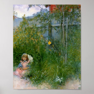 Brita in de Flowerbed Poster