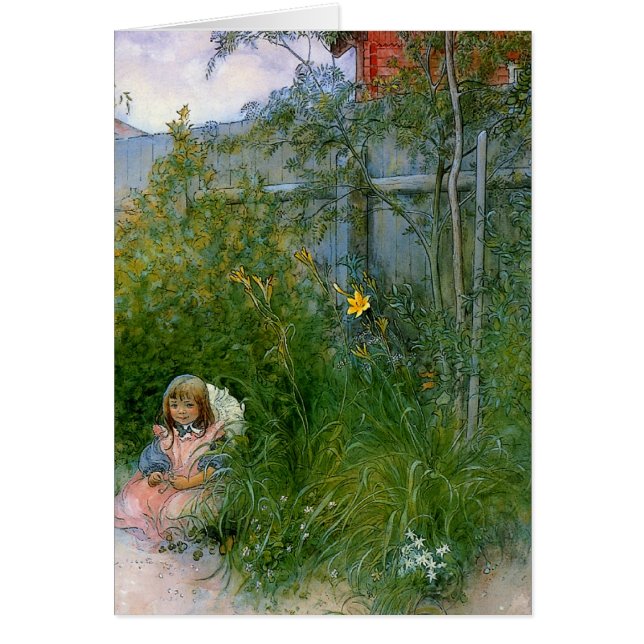Brita in the Flower Bed c1897 (Voorkant)