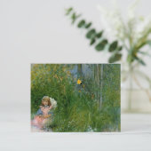 Brita in the Flower Bed c1897 Briefkaart (Staand voorkant)