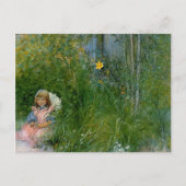 Brita in the Flower Bed c1897 Briefkaart (Voorkant)