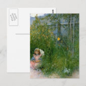 Brita in the Flower Bed c1897 Briefkaart (Voorkant / Achterkant)