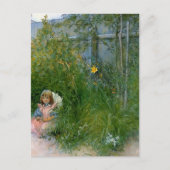 Brita in the Flower Bed c1897 Briefkaart (Voorkant)