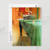 Brita op de Piano door Carl Larsson,  kunst Briefkaart (Voorkant / Achterkant)