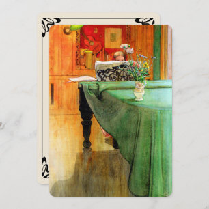 Brita van Carl Larsson op de Piano, Music Overwegi Kaart
