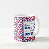 BRITAIN ALTIJD GROOT positief Koffiemok (Voorkant rechts)